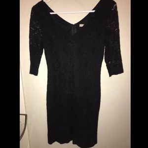 Banana Republic black lace dress